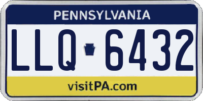 PA license plate LLQ6432