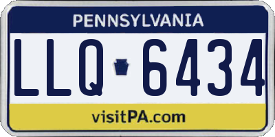 PA license plate LLQ6434