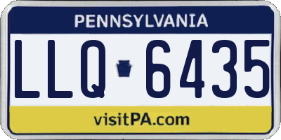 PA license plate LLQ6435