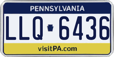 PA license plate LLQ6436