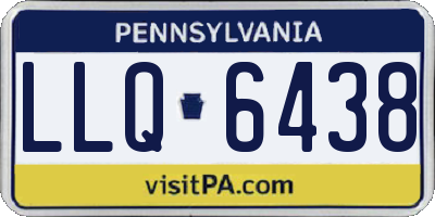 PA license plate LLQ6438