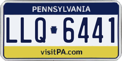 PA license plate LLQ6441