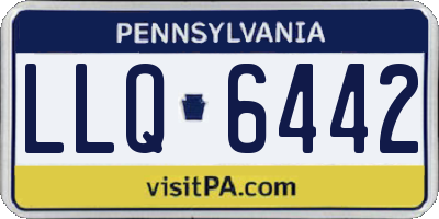 PA license plate LLQ6442