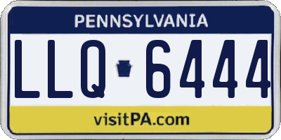 PA license plate LLQ6444