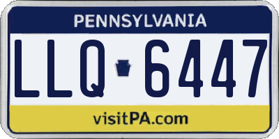 PA license plate LLQ6447