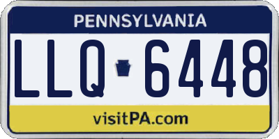 PA license plate LLQ6448