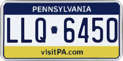 PA license plate LLQ6450