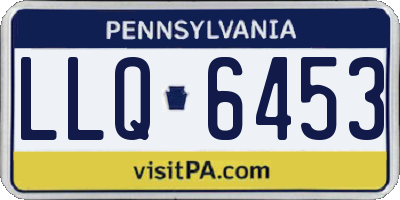 PA license plate LLQ6453
