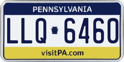 PA license plate LLQ6460