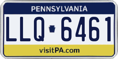 PA license plate LLQ6461