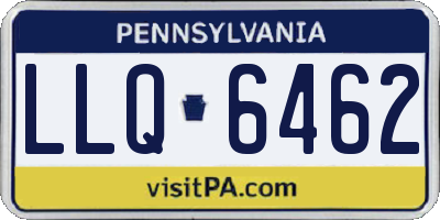 PA license plate LLQ6462