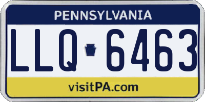 PA license plate LLQ6463