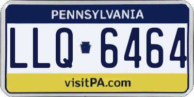 PA license plate LLQ6464