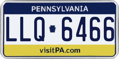 PA license plate LLQ6466
