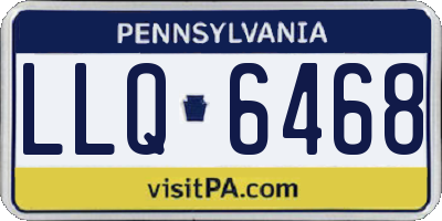 PA license plate LLQ6468