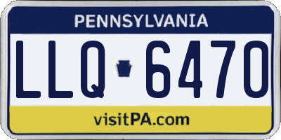 PA license plate LLQ6470