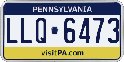 PA license plate LLQ6473