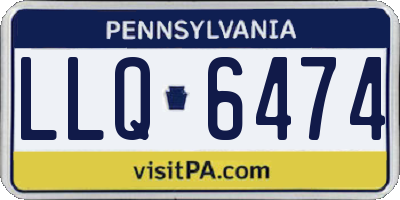 PA license plate LLQ6474