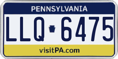 PA license plate LLQ6475