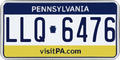 PA license plate LLQ6476