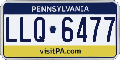 PA license plate LLQ6477