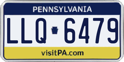 PA license plate LLQ6479