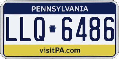 PA license plate LLQ6486