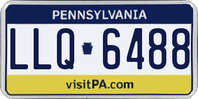 PA license plate LLQ6488