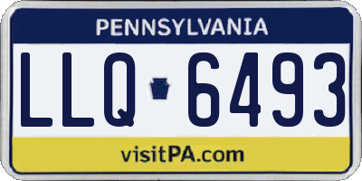 PA license plate LLQ6493