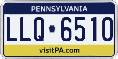 PA license plate LLQ6510