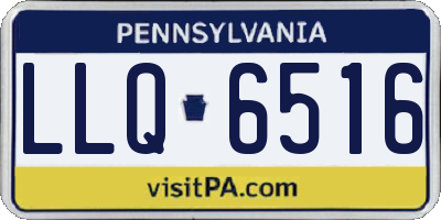 PA license plate LLQ6516