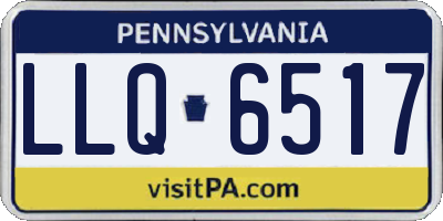 PA license plate LLQ6517