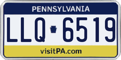 PA license plate LLQ6519