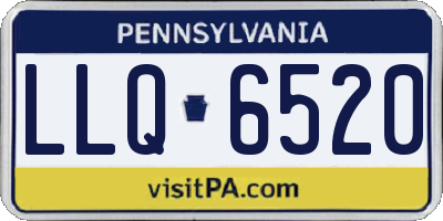 PA license plate LLQ6520