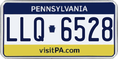 PA license plate LLQ6528