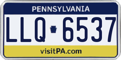 PA license plate LLQ6537