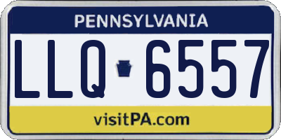 PA license plate LLQ6557