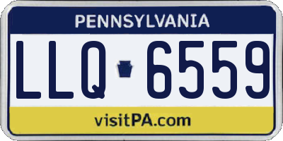 PA license plate LLQ6559
