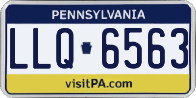 PA license plate LLQ6563