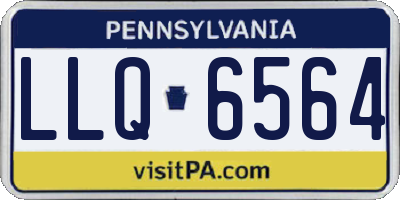 PA license plate LLQ6564