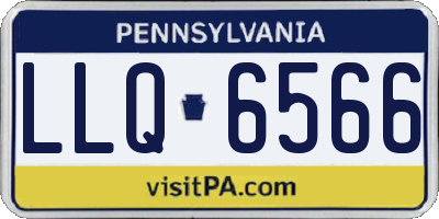 PA license plate LLQ6566