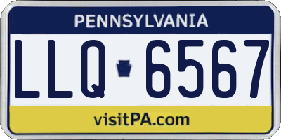 PA license plate LLQ6567