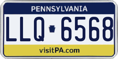 PA license plate LLQ6568