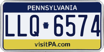 PA license plate LLQ6574