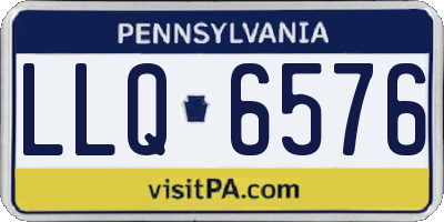 PA license plate LLQ6576