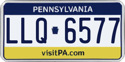 PA license plate LLQ6577
