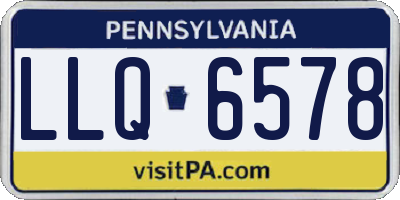 PA license plate LLQ6578