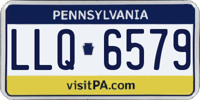 PA license plate LLQ6579