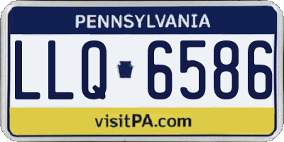 PA license plate LLQ6586