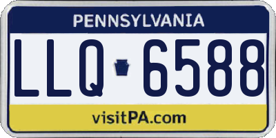 PA license plate LLQ6588